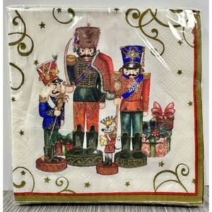 Williams Sonoma Paper Cocktail Napkins Twas Night Before Christmas Nutcracker